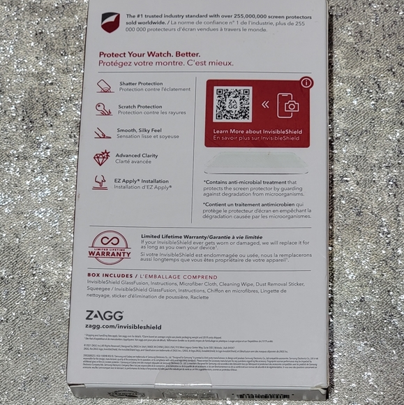 NEW Zagg Invisible Shield Screen Protector for Samsung Galaxy Watch 4 Classic - Picture 5 of 5